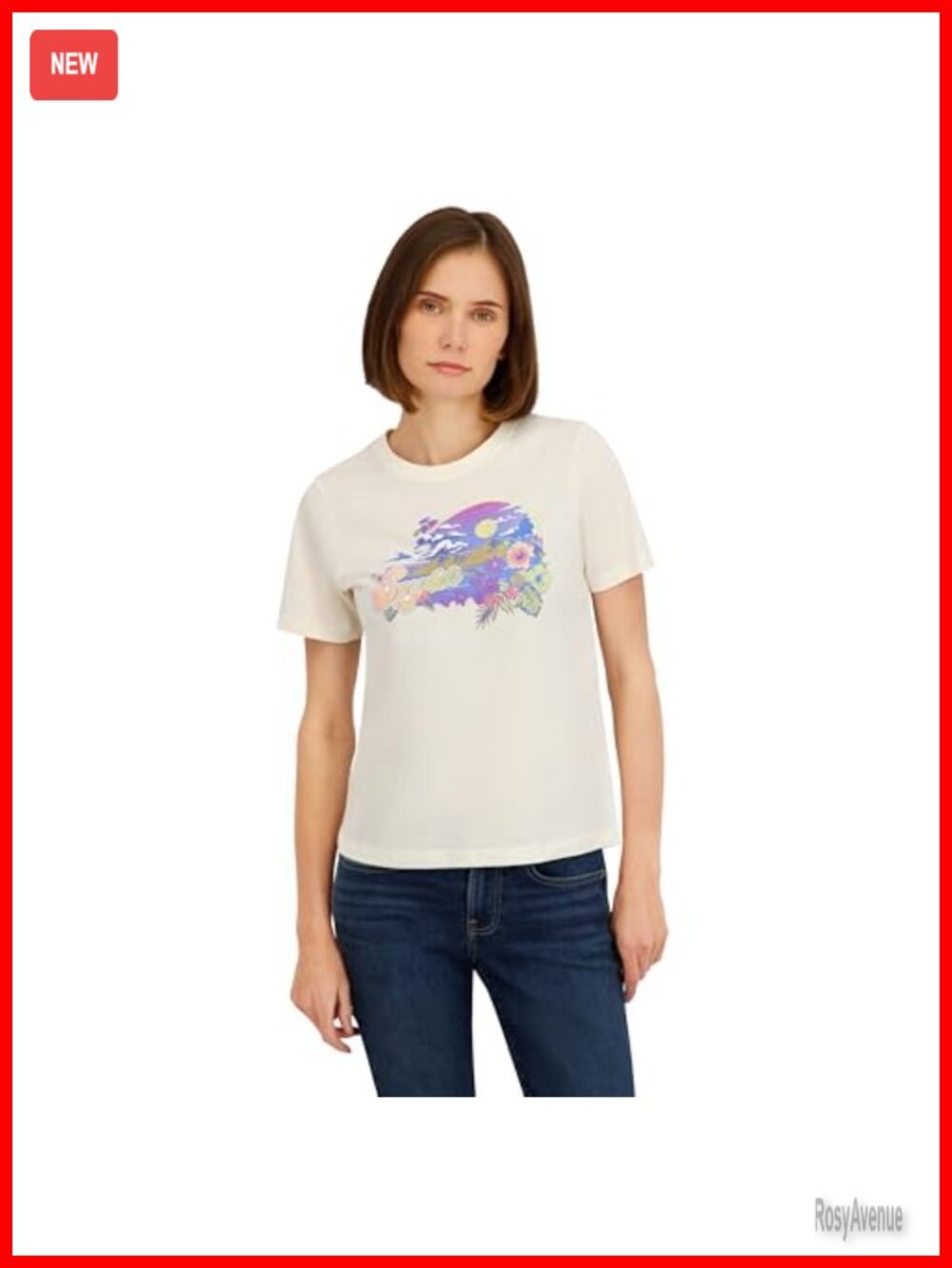 Women's Floral Graphic Short Sleeve T-Shirt